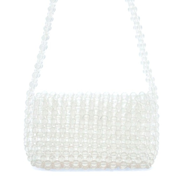 Handbags - Clear Beaded Crossbody Bag